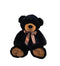 20" Medium Black Plush Bear