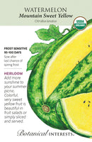 Watermelon - 'Mountain Yellow' Seeds Organic