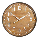 24” Rustic Metal Wall Clock