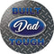 "Built Dad Tough" Round Car Coaster