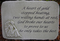 "A Heart of Gold" Stone Plaque