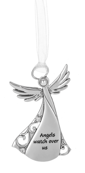 "Angels Watch Over Us" Angels Among Us Ornament