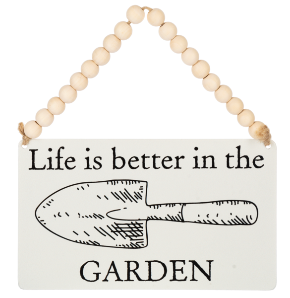 Garden Wall Decor with Beaded Hanger The Grainery Greenhouse