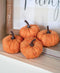 2.25" Orange Burlap Pumpkins Pack of 4