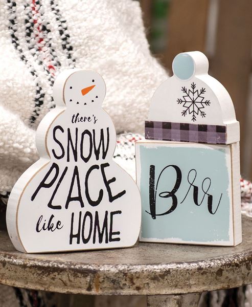 Snow Place Like Home Snowman & Blocks Set