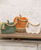 Fall Beaded Pumpkin Wood Sitter