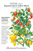Pepper - 'Red and Yellow Blend Biquinho Chile' Seeds