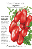 Tomato Bush - Roma 'Supremo' Seeds