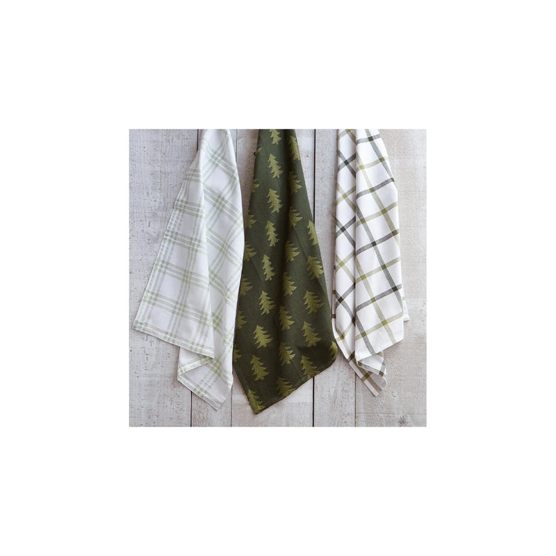 "Shimmer Tree" Kitchen Towel Set Of 3