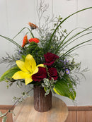 'Walk in the Woods' Wood Vase Arrangement