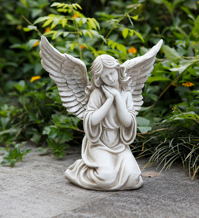 White Kneeling Angel