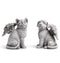 Dog and Cat with With Wings Figurine