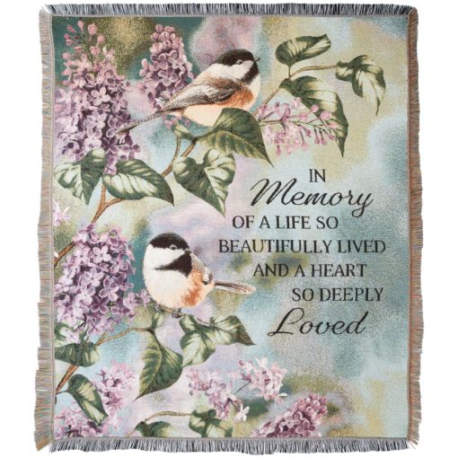 "In Memory" Woven Tapestry Throw