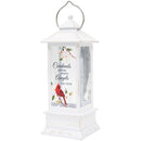 "Cardinals Appear" Water Glitter Lantern