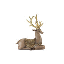 8.5-13.5" Gold Antler Deer Figurines