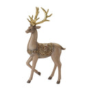 8.5-13.5" Gold Antler Deer Figurines