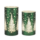 Holiday Forest Glass Luminary