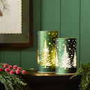 Holiday Forest Glass Luminary
