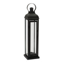 17.5" Country Taper Black Metal Lantern