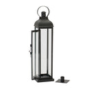 17.5" Country Taper Black Metal Lantern