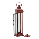 17.5" Country Taper Antique Red Metal Lantern