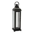 19.5" Country Taper Black Metal Lantern