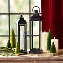 19.5" Country Taper Black Metal Lantern