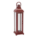 19.5" Country Taper Antique Red Metal Lantern