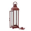 19.5" Country Taper Antique Red Metal Lantern