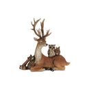 8.5-12" Deer with Forest Friends Figurines