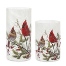 6-8" Cardinal Candle Holder