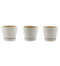 White Laser Pots with Saucer Assorted