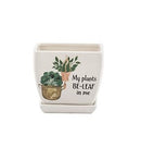 Garden Talk Witty Square Planter