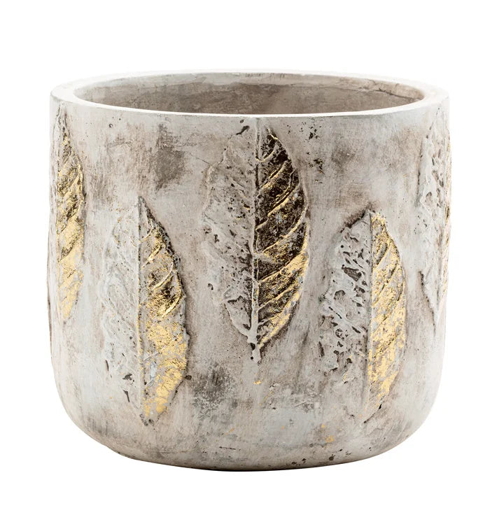 Gold Leaf Cache Large Planter