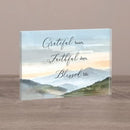"Blessed Life" Glass Block Sitter