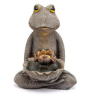 18.25" Sitting Frog Water Fountain