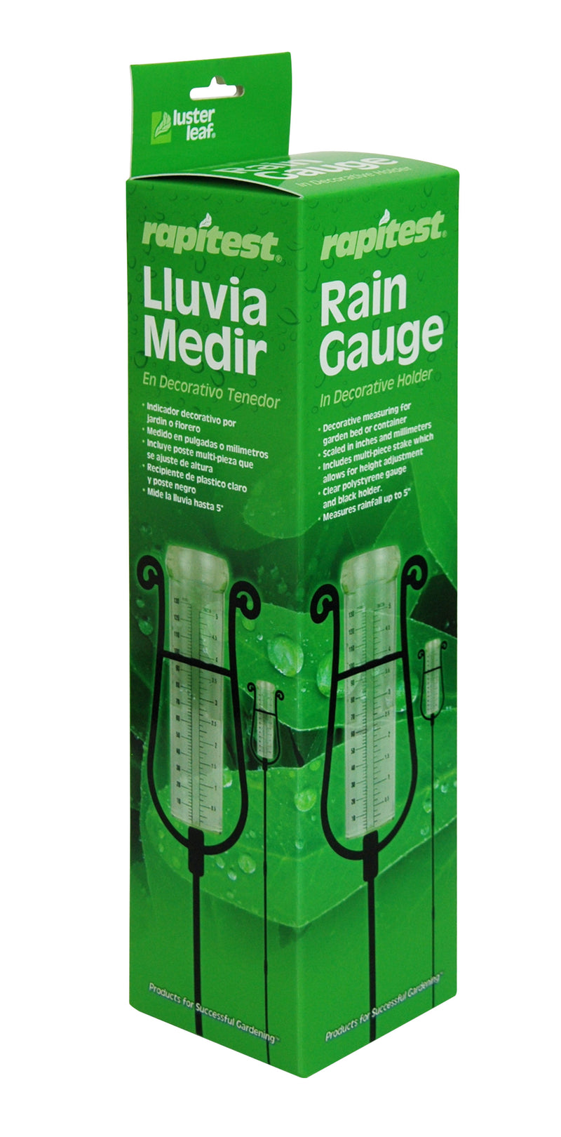 Rain Gauge in Decorative Holder Stake