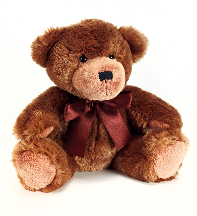 10" Chocolate Brown Plush Bear