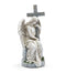 Sitting Angel Holding Cross