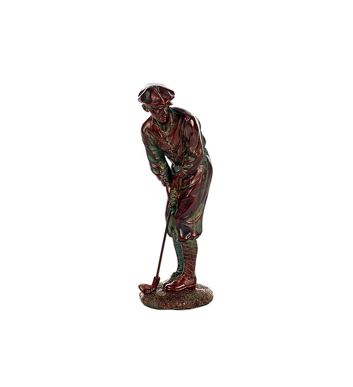 Bronze Golfer Figurine