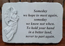 "Someday We Hope to Meet Again" Stone Plaque