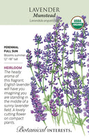 Lavender - 'Munstead' Organic Seeds