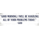 "Good Morning" Message Bar