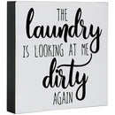 "Laundry Dirty" Square Sitter