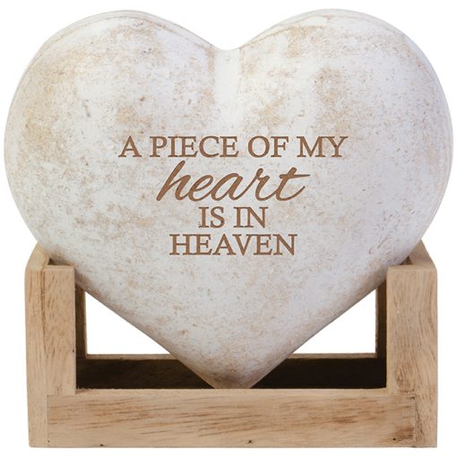 "Heart In Heaven" 3D Heart Figurine