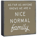 "Normal Family" Mini Square Sitter