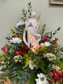 'Angel of Comfort' Lighted Floral Arrangement