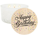 "Happy Birthday" 3-Wick Fragrance Candle