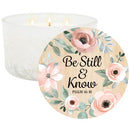 "Be Still & Know" 3-Wick Fragrance Candle