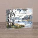 "Restores my Soul" Glass Block Sitter